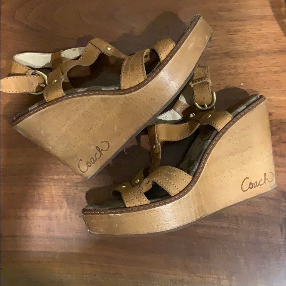 Coach wedge sandals - Picture 3 of 5